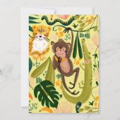 Oerwoud Birthday Party Kaart (Achterkant)