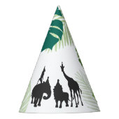Oerwoud Birthday Party Paper pet Safari Animals Feesthoedjes (Voorkant)