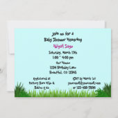 Oerwoud Black Panther Baby shower uitnodiging (Achterkant)