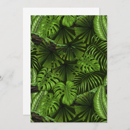 Oerwoud bladeren (Voorkant / Achterkant)