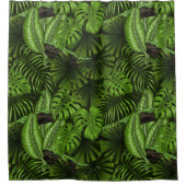 Oerwoud bladeren douchegordijn (Voorkant)