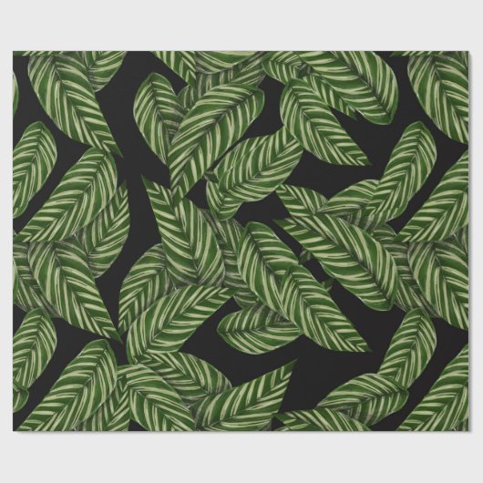 oerwoud bladeren inpakpapier (Vlak)