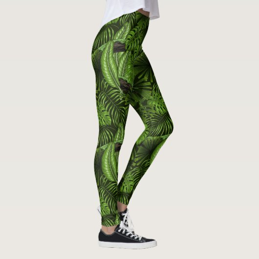 Oerwoud bladeren leggings (Rechts)