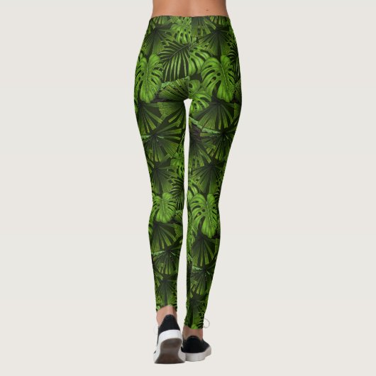 Oerwoud bladeren leggings (Achterkant)