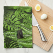 Oerwoud bladeren theedoek (Quarter Fold)