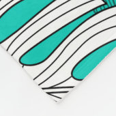 Oerwoud bladeren tropische bloemen naadloos fleece deken (Hoek)