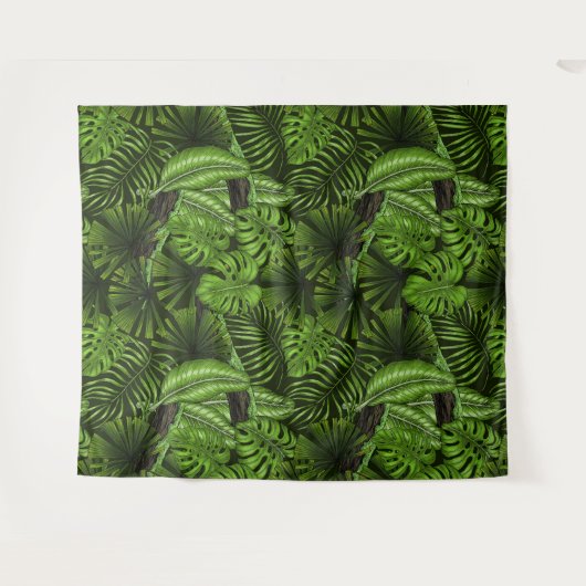 Oerwoud bladeren wandkleed (Voorkant (horizontaal))