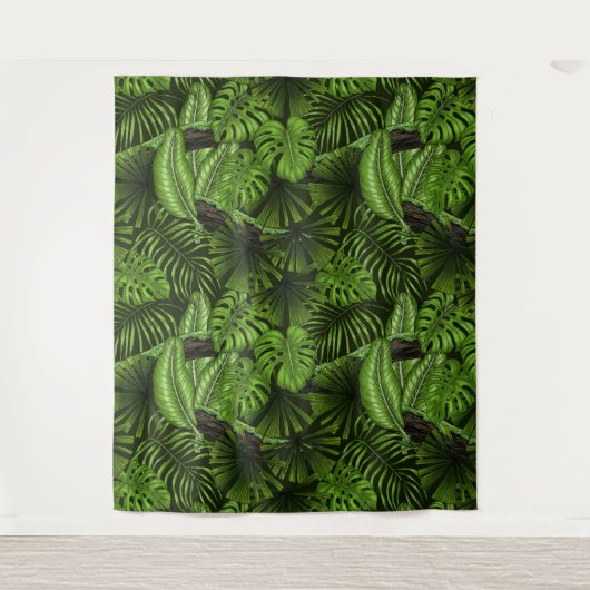 Oerwoud bladeren wandkleed (Voorkant)