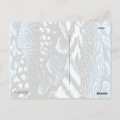 Oerwoud blauw briefkaart (Achterkant)