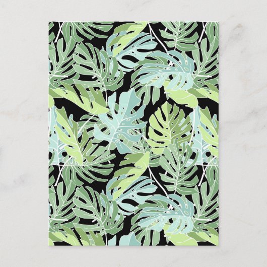 Oerwoud bloemmotief 2 briefkaart (Voorkant)