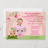 Oerwoud bloesems Babyschoenen met bloesem Kaart (Voorkant)