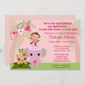 Oerwoud bloesems Babyschoenen met bloesem Kaart (Voorkant / Achterkant)