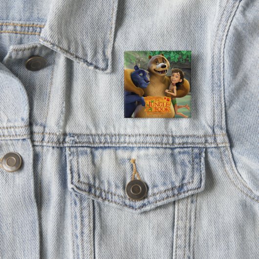 Oerwoud Book Group Shot 1 Vierkante Button 5,1 Cm (In situ)