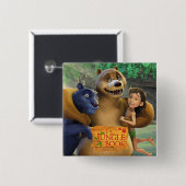 Oerwoud Book Group Shot 1 Vierkante Button 5,1 Cm (Voorkant /achterkant)