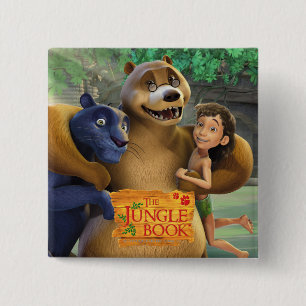 Oerwoud Book Group Shot 1 Vierkante Button 5,1 Cm