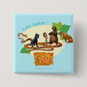 Oerwoud Book Group Shot 4 Vierkante Button 5,1 Cm (Voorkant)