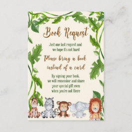 Oerwoud Breng een boekenkaart mee, Safari breng ee Informatiekaartje