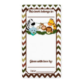 Oerwoud Buddies Bookplate Etiket (Voorkant)