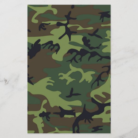 Oerwoud Camo Briefpapier (Voorkant)