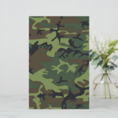 Oerwoud Camo Briefpapier (Staand voorkant)