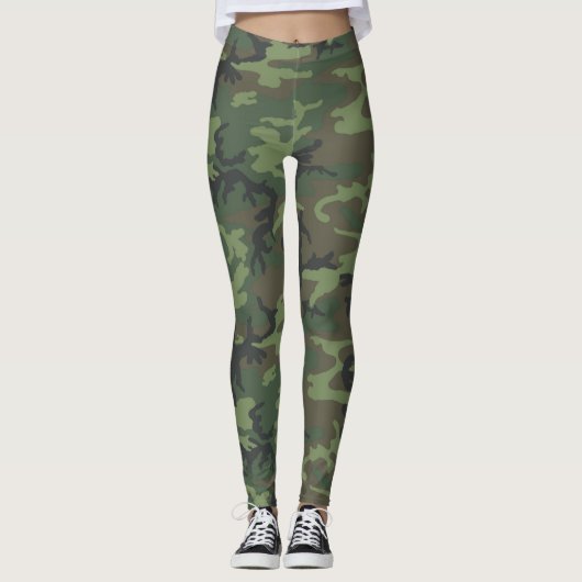 Oerwoud camouflage leggings (Voorkant)