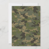 Oerwoud camouflage militaire verjaardag kaart (Achterkant)