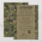 Oerwoud camouflage militaire verjaardag kaart (Voorkant / Achterkant)