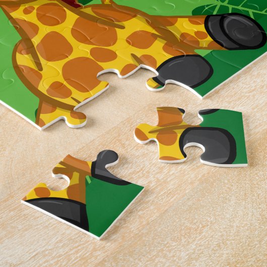 Oerwoud Cartoon regenwoud Safari Kinderen Legpuzzel (Zijkant)