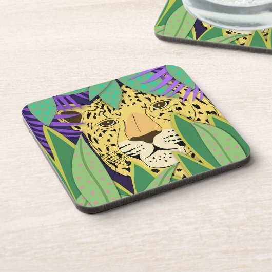 Oerwoud Cat Bier Onderzetter (Linkerzijde)