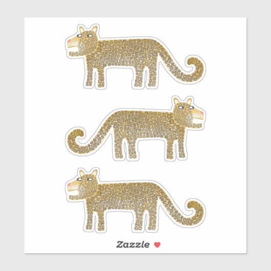 Oerwoud Cat Sticker (Vel)