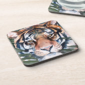 Oerwoud Cat - Tiger Bier Onderzetter (Linkerzijde)