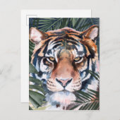 Oerwoud Cat - Tiger Briefkaart (Voorkant / Achterkant)