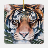 Oerwoud Cat - Tiger Keramisch Ornament (Achterkant)