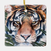 Oerwoud Cat - Tiger Keramisch Ornament (Voorkant)