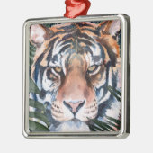 Oerwoud Cat - Tiger Metalen Ornament (Links)