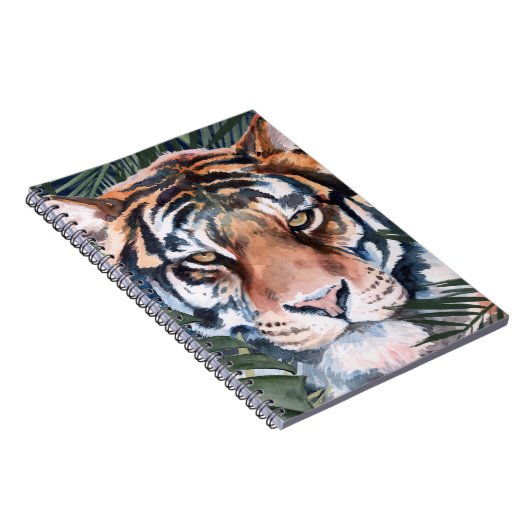 Oerwoud Cat - Tiger Notitieboek (Rechterzijde)