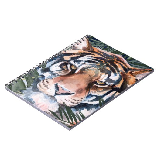 Oerwoud Cat - Tiger Notitieboek (Linkerzijde)