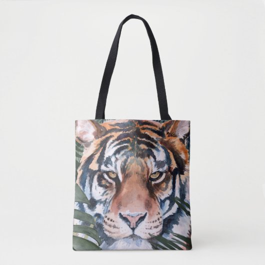 Oerwoud Cat - Tiger Tote Bag (Voorkant)