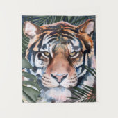 Oerwoud Cat - Tiger Wandkleed (Voorkant)