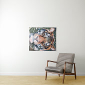 Oerwoud Cat - Tiger Wandkleed (In Situ (horizontaal))