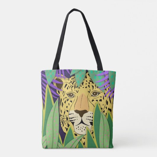 Oerwoud Cat Tote Bag (Achterkant)
