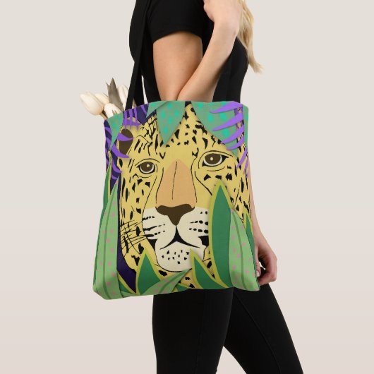 Oerwoud Cat Tote Bag (Dichtbij)