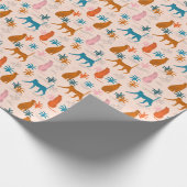 Oerwoud Cheetah: Funky Tropical Pattern. Cadeaupapier (Hoek)