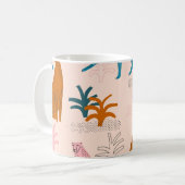 Oerwoud Cheetah: Funky Tropical Pattern. Koffiemok (Voorkant links)