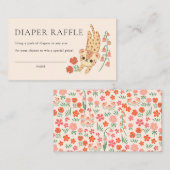 Oerwoud Cheetah Safari Wilde Dier Luier Raffle Informatiekaartje (Voorkant / Achterkant)