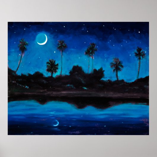 Oerwoud Coast Nocturne Poster (Voorkant)