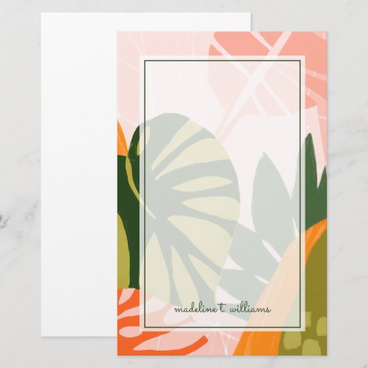 Oerwoud Collage I Briefpapier (Voorkant / Achterkant)