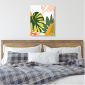 Oerwoud Collage I Canvas Afdruk (Insitu (Slaapkamer))