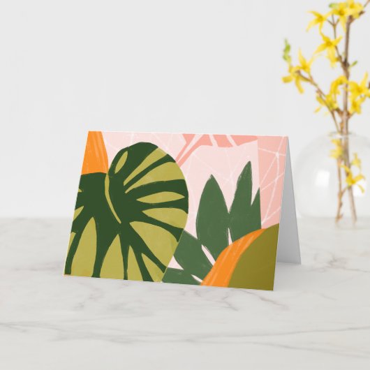 Oerwoud collage I Kaart (Gele Bloem)