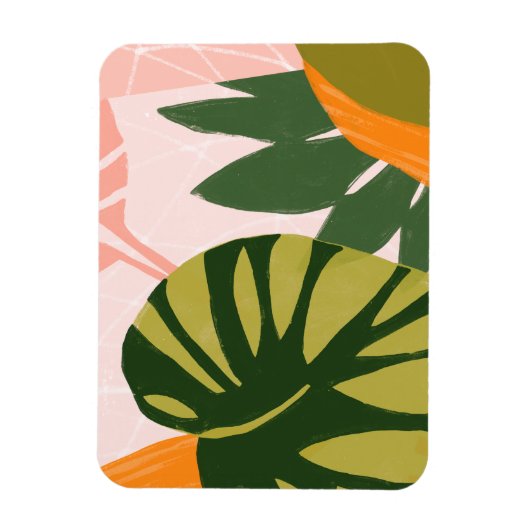 Oerwoud Collage I Magneet (Verticaal)